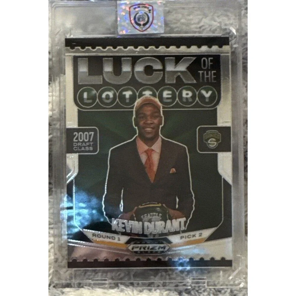 Kevin Durant 2024-25 Panini Prizm Black Luck of the Lottery Silver Supersonics 9